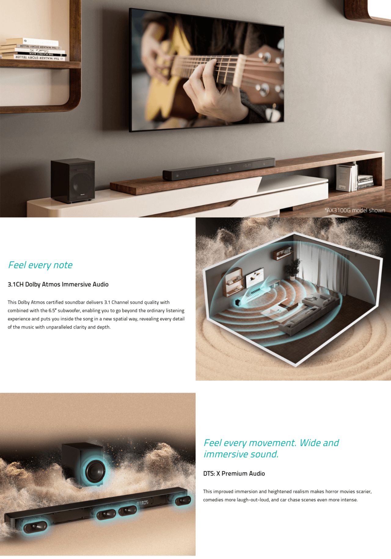Buy the Hisense 280W Sound Bar Wireless Subwoofer - AUD 3100